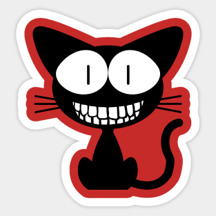 Crazy Cat Sticker